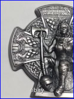 2020 Isle Of Man Boudica Warrior Queen 999 Fine Silver Antiqued Rare Coin 5 Poun 2020 Isle Of Man Boudica Warrior Queen 999 Fine Silver Antiqued Rare Coin 5 Poun