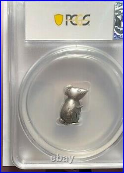 2020 Mongolia 1000 To g Witty Mouse 1 oz Antique Silver Coin PCGS MS70 FDI