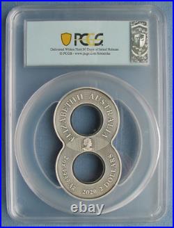 2020-P Australia $2 Dragon & Phoenix Figure 8 Coin 2oz Silver Antiqued PCGS MS70 2020-P Australia $2 Dragon & Phoenix Figure 8 Coin 2oz Silver Antiqued PCGS MS70