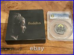 2020 Republic of Cameroon 2 oz. 999 Silver Antique Ancient Buddha COA & OGP
