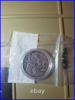 2020 Tuvalu Gods Of Olympus Zeus 1 Oz Silver Antiqued Coin
