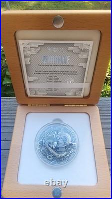 2021 2 Oz Silver $2 Niue WATATSUMI JAPANESE DRAGON