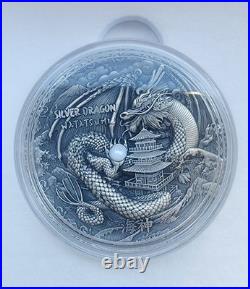 2021 2 Oz Silver $2 Niue WATATSUMI JAPANESE DRAGON