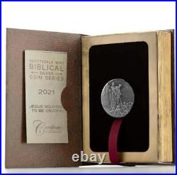 2021 2 oz. 999 Silver Coin Jesus Delivered to be Crucified Biblical Coin #A493