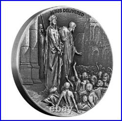 2021 2 oz. 999 Silver Coin Jesus Delivered to be Crucified Biblical Coin #A493