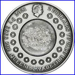 2021 2oz Silver Antiqued Coin Tears of the Moon