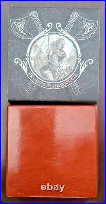 2021 $5 Niue FREYDIS EIRIKSDOTTIR Vikings Antique Finish 2 Oz Silver Coin
