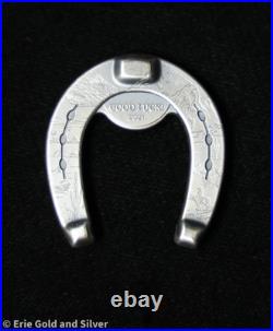 2021 $5 Palau Lucky Horseshoe 1 oz Silver Antique Coin 2021 $5 Palau Lucky Horseshoe 1 oz Silver Antique Coin