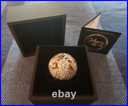 2021 $5 Samoa Heaven & Hell Antiqued 2 oz. 999 Silver Sphere Coin withGold Plating 2021 $5 Samoa Heaven & Hell Antiqued 2 oz. 999 Silver Sphere Coin withGold Plating