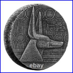 2021 5 oz Anubis Egyptian Relic Series Coin. 999 Silver Antique Finish #A581