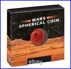 2021 Barbados Mars Spherical 1oz Silver Colorized Antiqued $5 Coin BU PRESALE