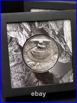 2021 CIT Palau Seven Wonders Grand Canyon 3oz Silver Coin 1 of 9 Custom Antique