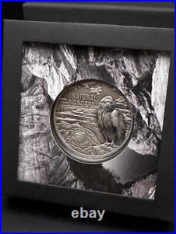 2021 CIT Palau Seven Wonders Grand Canyon 3oz Silver Coin 1 of 9 Custom Antique