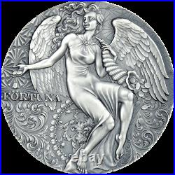2021 Cameroon Celestial Beauty Fortuna 2 oz Silver Antiqued Coin 500 Made