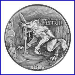 2021 Chad The Binding of Fenrir 10,000 Francs Ultra High Relief Mintage 500