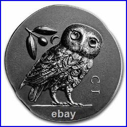 2021 Cook Islands 1 oz Silver Antique Athena's Owl SKU#233555