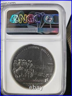 2021 France Silver MS70 Antiqued Washington before Boston FDI 25euro 2oz
