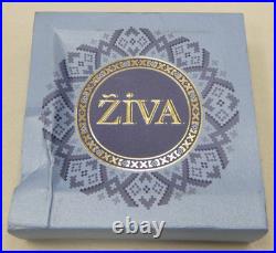 2021 Ghana Goddesses of Health ZIVA 50g 999 Silver Antique Finish in OGP
