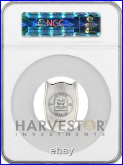 2021 MARVEL BLACK PANTHER MASK 2 OZ. SILVER COIN NGC MS70 ANTIQUED WithOGP