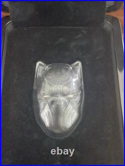2021 Marvel $5 Fiji 2oz Silver BLACK PANTHER Icon High Relief Antiqued Coin