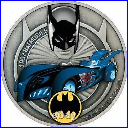 2021 Niue 1997 Batman Batmobile 1oz. 999 Silver Proof Coin Mintage 2,000