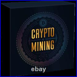 2021 Niue $2 Crypto Mining 50g. 999 Silver Antiqued Coin 500 Made