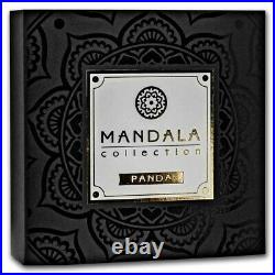 2021 Niue 2 oz Antique Silver Mandala Collection Panda SKU#237008