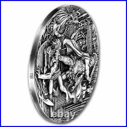 2021 Niue 2 oz Antique Silver Roman Gods (Mars) SKU#246020