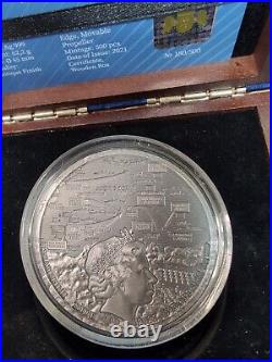 2021 Niue 2 oz Antique Silver Sea Battles The Battle of Midway