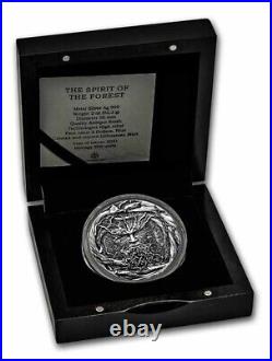 2021 Niue 2 oz Antique Silver The Spirit Of The Forest