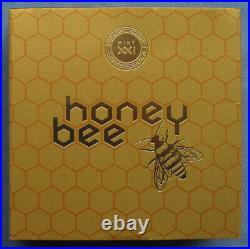2021 Niue $5 Honey Bee 2 oz. 999 Silver High Relief Antique Finish