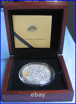 2021 Niue $5 Honey Bee 2 oz. 999 Silver High Relief Antique Finish