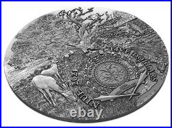 2021 Niue Angels & Demons LUCIFER 2 oz. 999 Silver Coin COA & OGP-Mintage 500