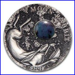 2021 Niue Antique Silver Moon Rabbit SKU#228678