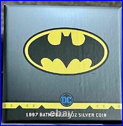 2021 Niue Batman 1997 Batmobile Colored Antiqued 1 oz Silver Coin