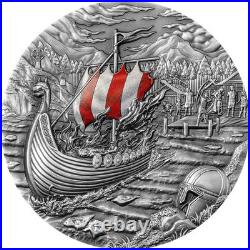 2021 Palau Rites of Passage and Afterlife Vikings 2oz Silver Antique Coin 2021 Palau Rites of Passage and Afterlife Vikings 2oz Silver Antique Coin