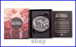 2021 The Binding of Fenrir 2 oz Silver Antique Coin Republic of Chad High Relief