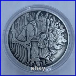 2021 Tuvalu Hades 1 oz. 9999 Silver Antique Gods of Olympus