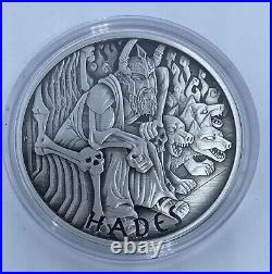 2021 Tuvalu Hades 1 oz. 9999 Silver Antique Gods of Olympus