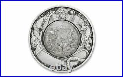 2021 Tuvalu Tears of the Moon 2 oz. 999 Antiqued Silver Coin Only 2,500 Minted