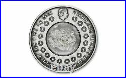 2021 Tuvalu Tears of the Moon 2 oz. 999 Antiqued Silver Coin Only 2,500 Minted