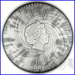 2021 Universe Series Black Hole 2oz Silver Antiqued Coin