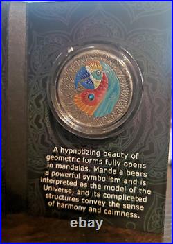 2022 1/2 Oz Silver Mint XXI Niue Mandala Collection PARROT Antique Finish Coin