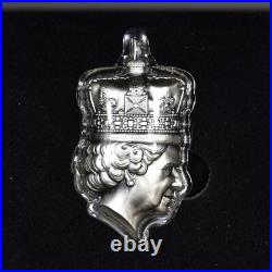 2022 1 Oz Silver Coin? Queen Elizabeth II Shaped Portrait? Ascension Antique