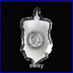 2022 1 Oz Silver Coin? Queen Elizabeth II Shaped Portrait? Ascension Antique