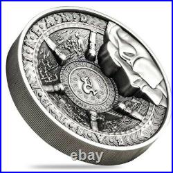2022 1 kilo Silver Easter Island Multiple Layer Coin Samoa. 999 Fine withBox & COA