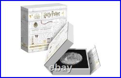 2022 1 oz Antique Niue Silver Hogwarts Dumbledore's Office Coin Box + CoA
