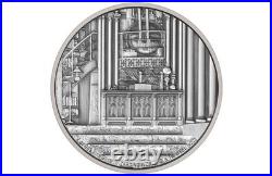 2022 1 oz Antique Niue Silver Hogwarts Dumbledore's Office Coin Box + CoA