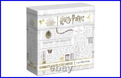 2022 1 oz Antique Niue Silver Hogwarts Dumbledore's Office Coin Box + CoA