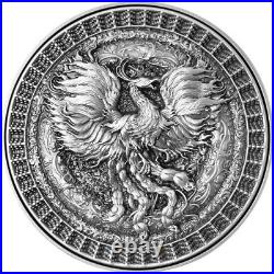2022 10 oz Antique Republic of Chad Forbidden Phoenix Coin
